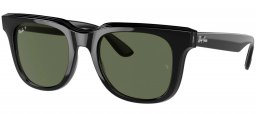 Gafas de Sol - Ray-Ban - RB4368 - 65459A BLACK TRANSPARENT BLACK // DARK GREEN POLARIZED