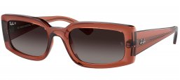 Gafas de Sol - Ray-Ban - RB4395 KILIANE - 6678T3  TRANSPARENT BROWN //  GREY GRADIENT POLARIZED