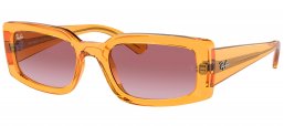 Gafas de Sol - Ray-Ban - RB4395 KILIANE - 66828H  TRANSPARENT YELLOW // DARK VIOLET GRADIENT