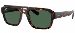 Gafas de Sol - Ray-Ban - RB4397 CORRIGAN - 135971  HAVANA // DARK GREEN