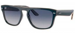 Gafas de Sol - Ray-Ban - RB4407 - 67304L BLUE GREY TRANSPARENT LIGHT BROWN // GREY GRADIENT BLUE
