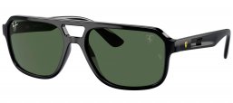 Gafas de Sol - Ray-Ban - RB4414M - F68371  BLACK // DARK GREEN