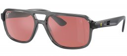 Gafas de Sol - Ray-Ban - RB4414M - F691H2  TRANSPARENT GREY // PURPLE MIRROR SILVER POLARIZED