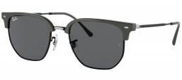 Gafas de Sol - Ray-Ban - RB4416 NEW CLUBMASTER - 6653B1 GREY ON BLACK // DARK GREY