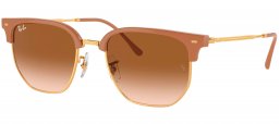 Gafas de Sol - Ray-Ban - RB4416 NEW CLUBMASTER - 672151  BEIGE ON GOLD // LIGHT BROWN GRADIENT