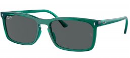 Gafas de Sol - Ray-Ban - RB4435 - 6615B1  TRANSPARENT GREEN // DARK GREY