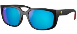 Gafas de Sol - Ray-Ban - RB4443M - F602A1  MATTE BLACK // GREEN MIRROR BLUE POLARIZED