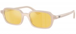 Gafas de Sol - Ray-Ban - RB4455 ZURI - 68086D  CLOUDY WARM WHITE // YELLOW MIRROR FLASH GOLD