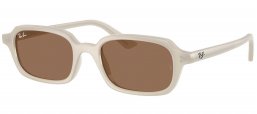 Gafas de Sol - Ray-Ban - RB4455 ZURI - 680873  WHITE WARM CLOUDY // DARK BROWN