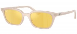Gafas de Sol - Ray-Ban - RB4456 ZAYA - 68086D  CLOUDY WARM WHITE // YELLOW MIRROR FLASH GOLD