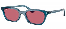 Gafas de Sol - Ray-Ban - RB4456 ZAYA - 68121A  TRANSPARENT BLUE // VIOLET