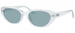 Gafas de Sol - Ray-Ban - RB4457D - 687280  TRANSPARENT ICE // BLUE