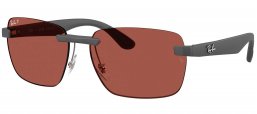Gafas de Sol - Ray-Ban - RB4470CH - 60171B  SAND GREY // RED POLARIZED