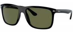 Gafas de Sol - Ray-Ban - RB4547 BOYFRIEND TWO - 601/58 BLACK // GREEN POLARIZED