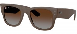 Gafas de Sol - Ray-Ban - RB4840S - 6124T5  SAND BROWN // BROWN GRADIENT POLARIZED