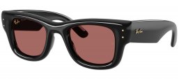 Gafas de Sol - Ray-Ban - RB4940 WAYFARER PUFFER - 601/69 BLACK // DARK VIOLET