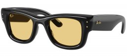 Gafas de Sol - Ray-Ban - RB4940 WAYFARER PUFFER - 601/85  BLACK // YELLOW