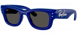Gafas de Sol - Ray-Ban - RB4940B WAYFARER PUFFER - 686087  BLUE AND STRASS // DARK GREY