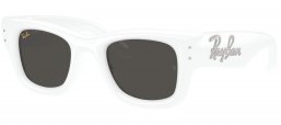 Gafas de Sol - Ray-Ban - RB4940B WAYFARER PUFFER - 686387  WHITE AND STRASS // DARK GREY