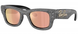 Gafas de Sol - Ray-Ban - RB4940BP - 68657J BLACK AND STRASS PAVÉ // BROWN ROSE GOLD MIRROR