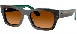 Gafas de Sol - Ray-Ban - RB7683S JOSEPH - 140285  STRIPED GREEN ON GREEN // BROWN GRADIENT