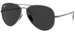 Gafas de Sol - Ray-Ban - RB8089 AVIATOR TITANIUM - 165/48  GUNMETAL // BLACK POLARIZED