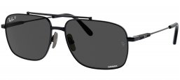 Gafas de Sol - Ray-Ban - RB8096 MICHAEL TITANIUM - 9267K8  BLACK // DARK GREY POLARIZED