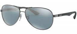 Gafas de Sol - Ray-Ban - RB8313 CARBON FIBRE - 004/K6 SHINY GUNMETAL // BLUE MIRROR SILVER POLARIZED
