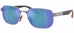 Gafas de Sol - Ray-Ban - RB8329M - F0014L  GUNMETAL // GREY POLARIZED BLUE MIRROR