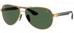 Gafas de Sol - Ray-Ban - RB8331M - F00871  GOLD // DARK GREEN