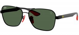 Gafas de Sol - Ray-Ban - RB8336M - F00271  MATTE BLACK // DARK GREEN