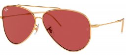 Gafas de Sol - Ray-Ban - RBR0101S AVIATOR REVERSE - 001/69  GOLD // DARK VIOLET