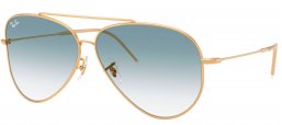 Gafas de Sol - Ray-Ban - RBR0101S AVIATOR REVERSE - 001/79 ARISTA GOLD // BLUE GRADIENT