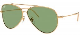 Gafas de Sol - Ray-Ban - RBR0101S AVIATOR REVERSE - 001/82 GOLD // GREEN