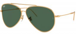 Gafas de Sol - Ray-Ban - RBR0101S AVIATOR REVERSE - 001/VR GOLD // GREEN