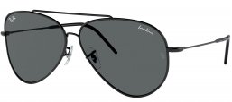 Gafas de Sol - Ray-Ban - RBR0101S AVIATOR REVERSE - 002/GR BLACK // DARK GREY