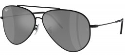 Gafas de Sol - Ray-Ban - RBR0101S AVIATOR REVERSE - 002/GS  BLACK // GREY MIRROR SILVER
