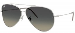 Gafas de Sol - Ray-Ban - RBR0101S AVIATOR REVERSE - 003/11 SILVER // GREY GRADIENT