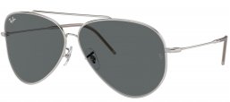Gafas de Sol - Ray-Ban - RBR0101S AVIATOR REVERSE - 003/GR SILVER // DARK GREY