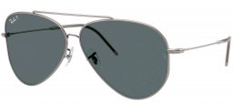 Gafas de Sol - Ray-Ban - RBR0101S AVIATOR REVERSE - 004/81 GUNMETAL // DARK GREY POLARIZED