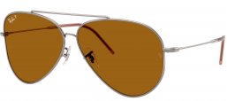 Gafas de Sol - Ray-Ban - RBR0101S AVIATOR REVERSE - 004/83 GUNMETAL // BROWN POLARIZED
