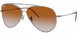Gafas de Sol - Ray-Ban - RBR0101S AVIATOR REVERSE - 004/CB GUNMETAL // BROWN GRADIENT