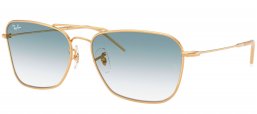 Gafas de Sol - Ray-Ban - RBR0102S CARAVAN REVERSE - 001/79 ARISTA GOLD // BLUE GRADIENT