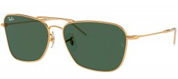 Gafas de Sol - Ray-Ban - RBR0102S CARAVAN REVERSE - 001/VR GOLD // GREEN