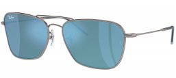 Gafas de Sol - Ray-Ban - RBR0102S CARAVAN REVERSE - 004/GA GUNMETAL // BLUE MIRROR SILVER