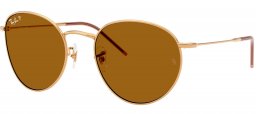 Gafas de Sol - Ray-Ban - RBR0103S ROUND REVERSE - 001/83 ARISTA GOLD // BROWN POLARIZED