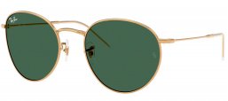 Gafas de Sol - Ray-Ban - RBR0103S ROUND REVERSE - 001/VR ARISTA GOLD // DARK GREEN