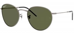 Gafas de Sol - Ray-Ban - RBR0103S ROUND REVERSE - 004/9A GUNMETAL // DARK GREEN POLARIZED