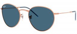 Gafas de Sol - Ray-Ban - RBR0103S ROUND REVERSE - 92023A ROSE GOLD // DARK BLUE