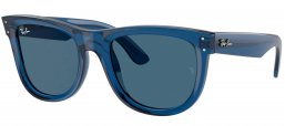 Gafas de Sol - Ray-Ban - RBR0502S WAYFARER REVERSE - 67083A  TRANSPARENT NAVY BLUE // BLUE